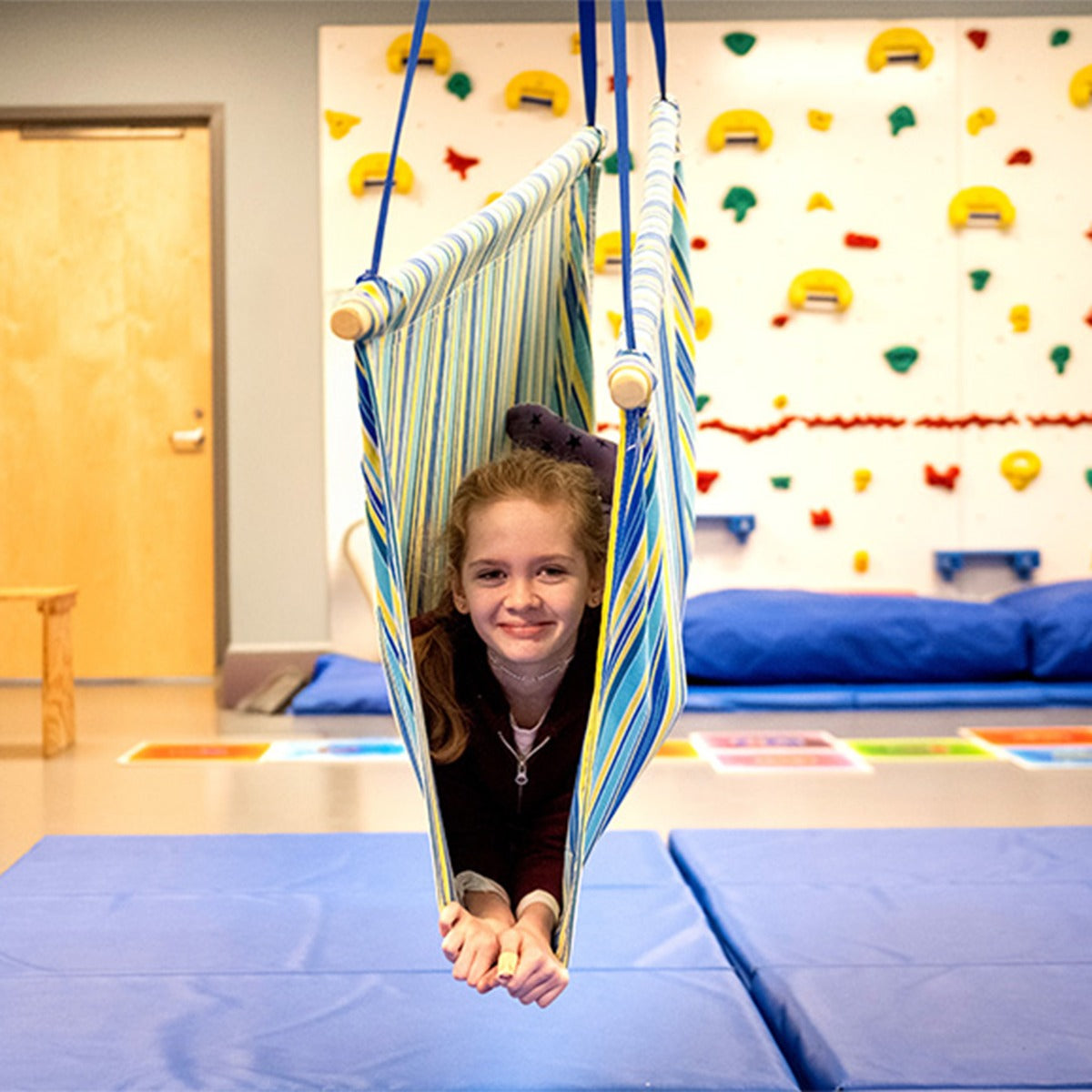 Girl playing in sensory room