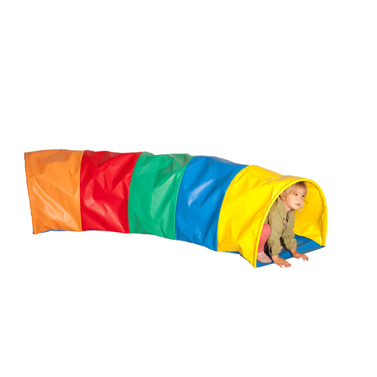 Child using the Rainbow Tunnel