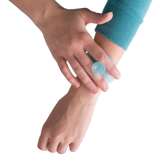 hand using the Sensory Fidget Brush