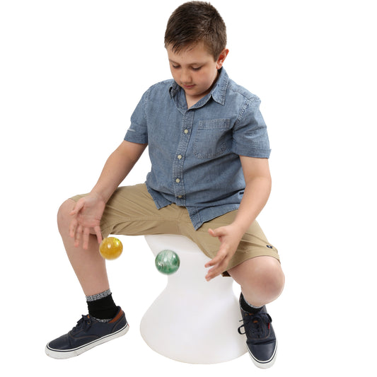 Boy playing with the Glitter Balls - Set of 2