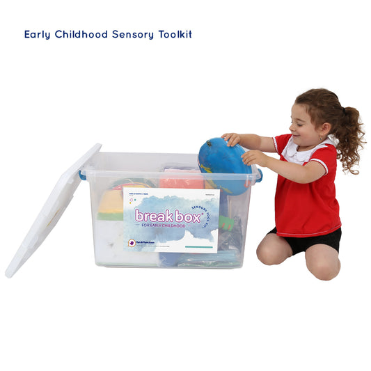 Girl using the Early Childhood Sensory Toolkit