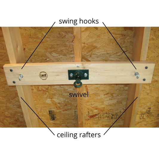 Multi-Point Ceiling Swing Suspension Kit™ - Distressed Wood
