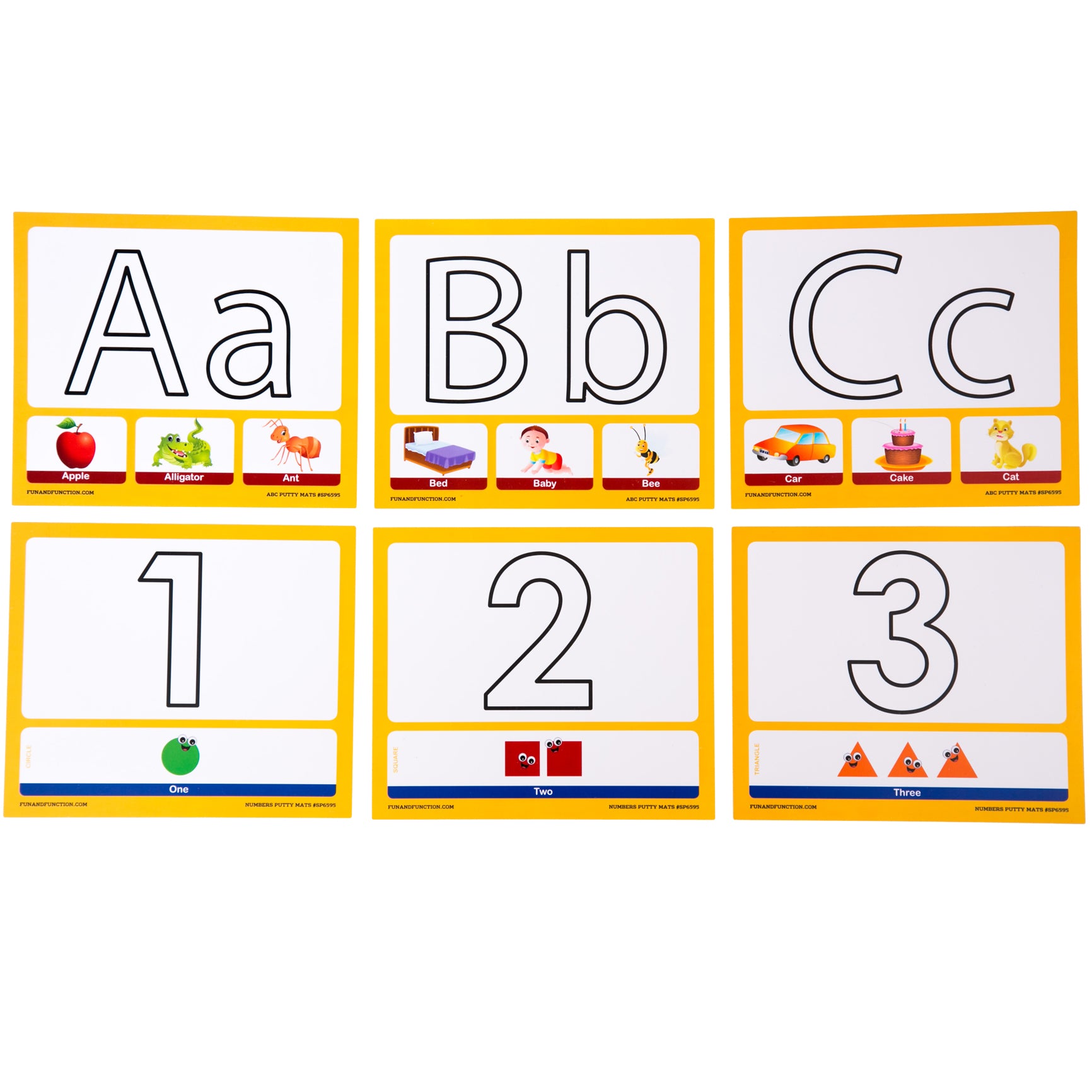 ABC 123 Putty Mats