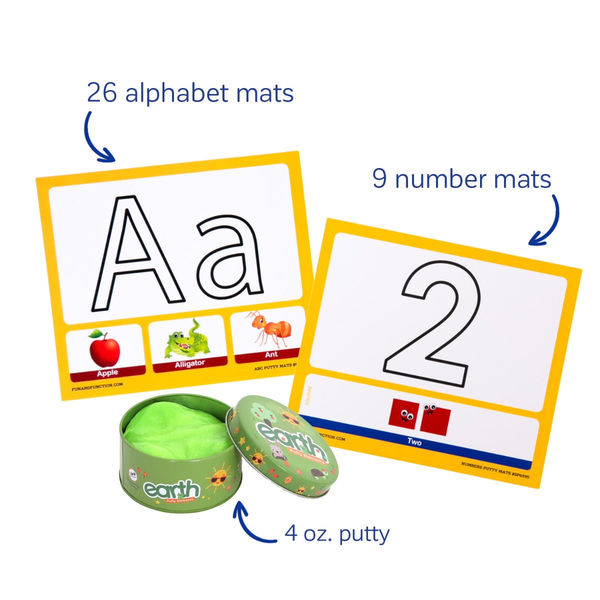 ABC 123 Putty Mats