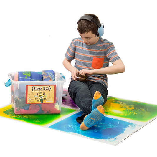 Boy enjoying the Sensory Tool Kit putty