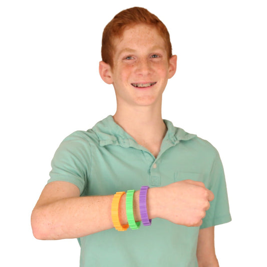 Boy wearing the Chewy Straps - Set of 3