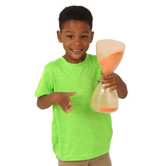 Boy holding the Sand Timer