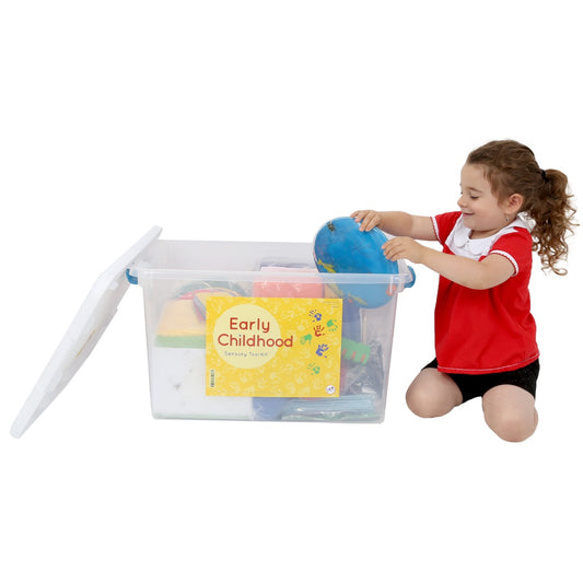 Girl using the Early Childhood Sensory Toolkit
