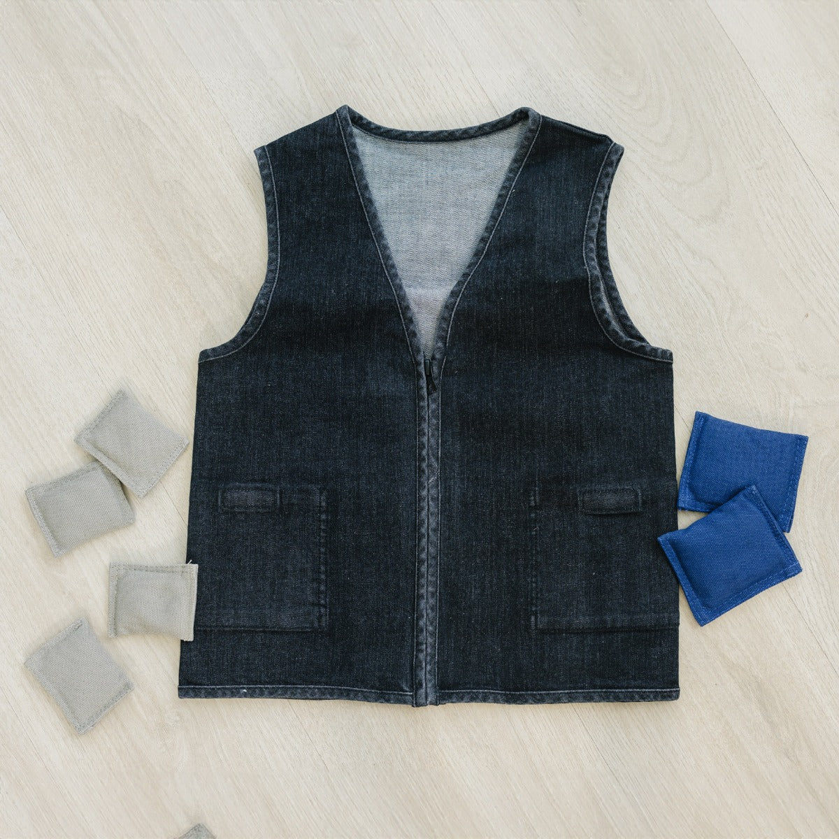 Stretch Denim Weighted Vest