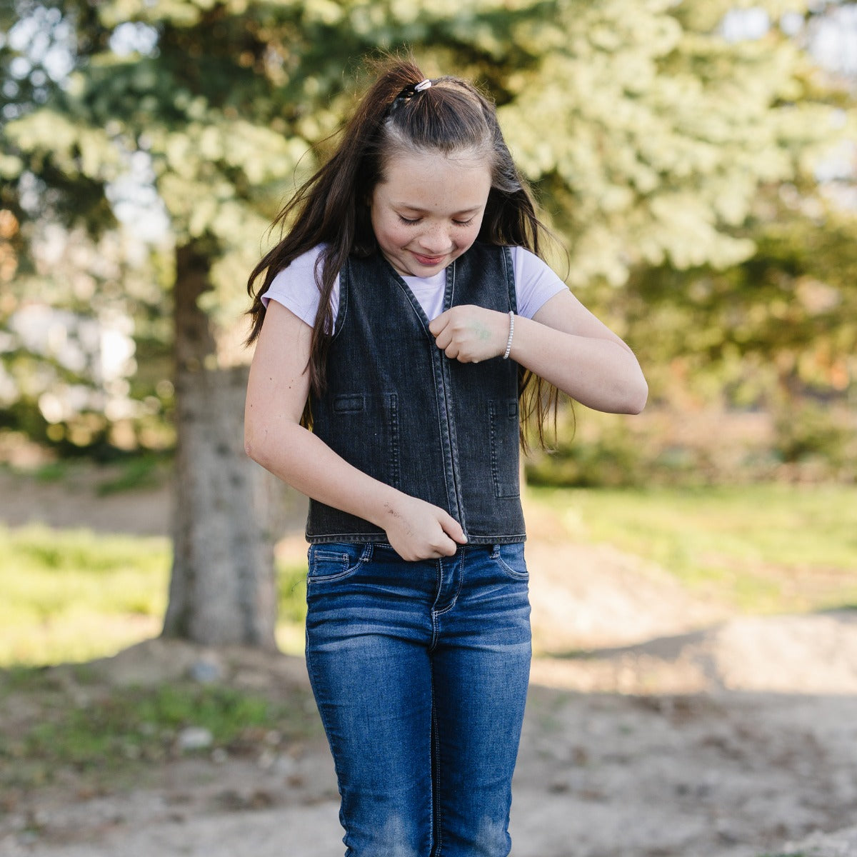 Stretch Denim Weighted Vest
