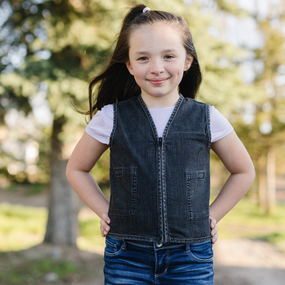 Stretch Denim Weighted Vest
