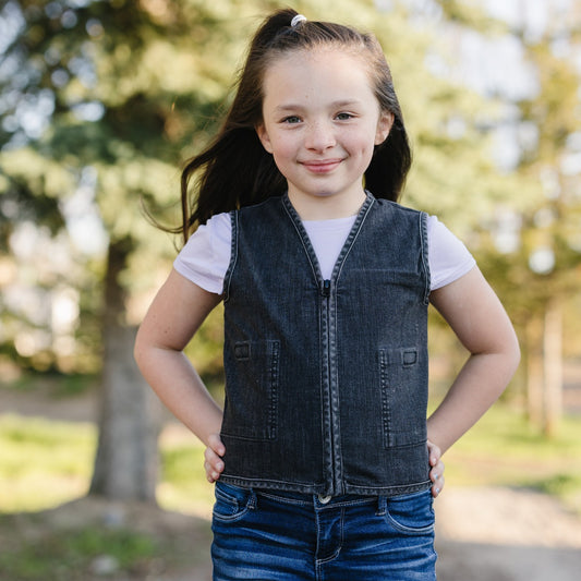 Stretch Denim Weighted Vest