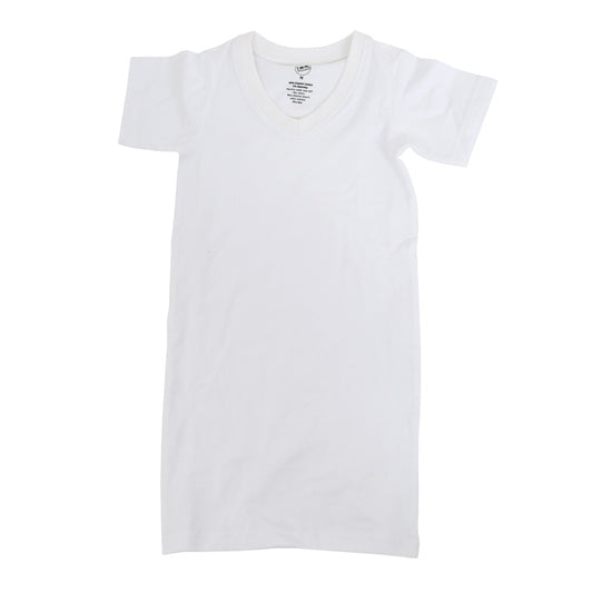 white V-Neck Hug Tee