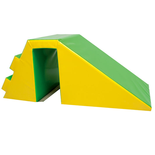 SensaSoft™ Ball Pit Slide in colors green and yellow