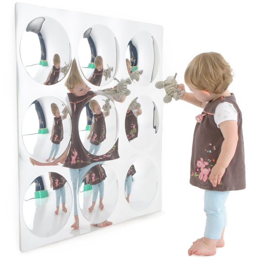 Girl using the Distortion Mirror