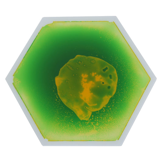 Green sensory gel tile with a squishy texture to engage kids’ tactile senses