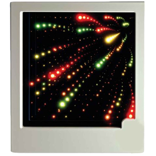 Fiber Optic Infinity Tunnel displaying a combination of colors