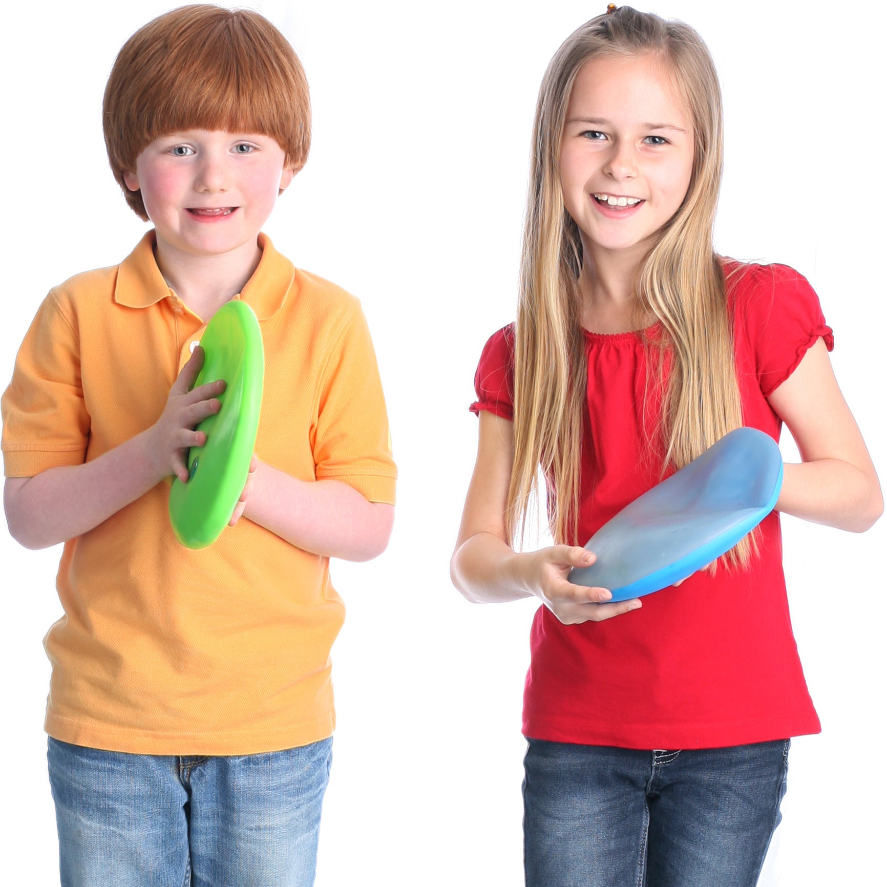 Children playing with the Squishy Gel Cushions