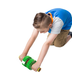 Child using the Pressure Foam Roller