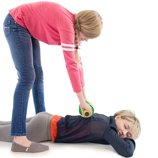 Children using the Pressure Foam Roller