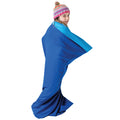 Girl using the Hug Sleeping Bag™ - Body Sock