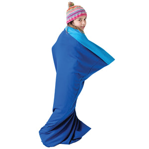 Girl using the Hug Sleeping Bag™ - Body Sock