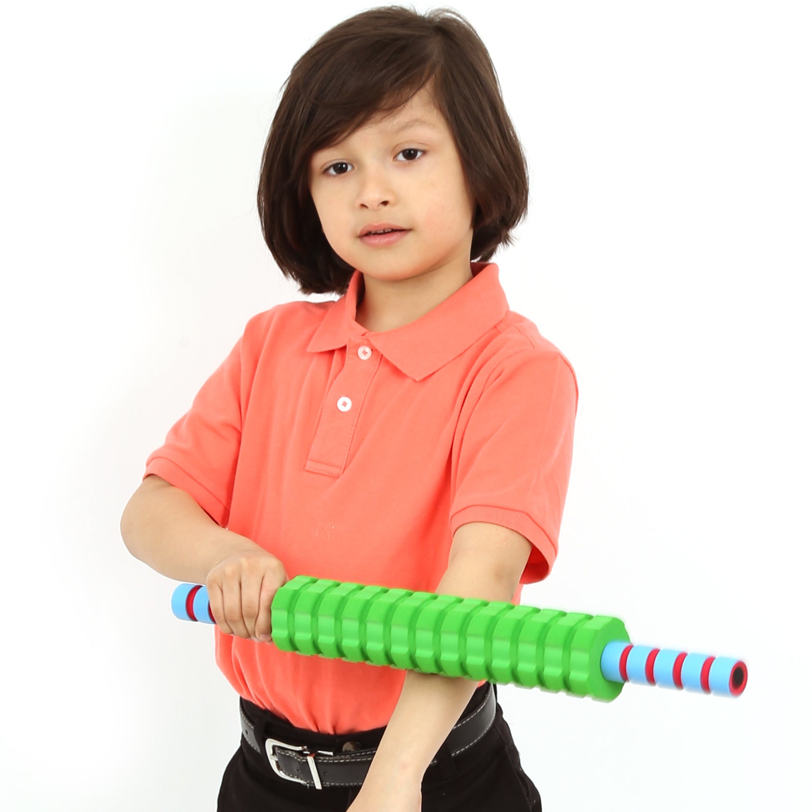 Boy using the Textured Foam Roller on his arm