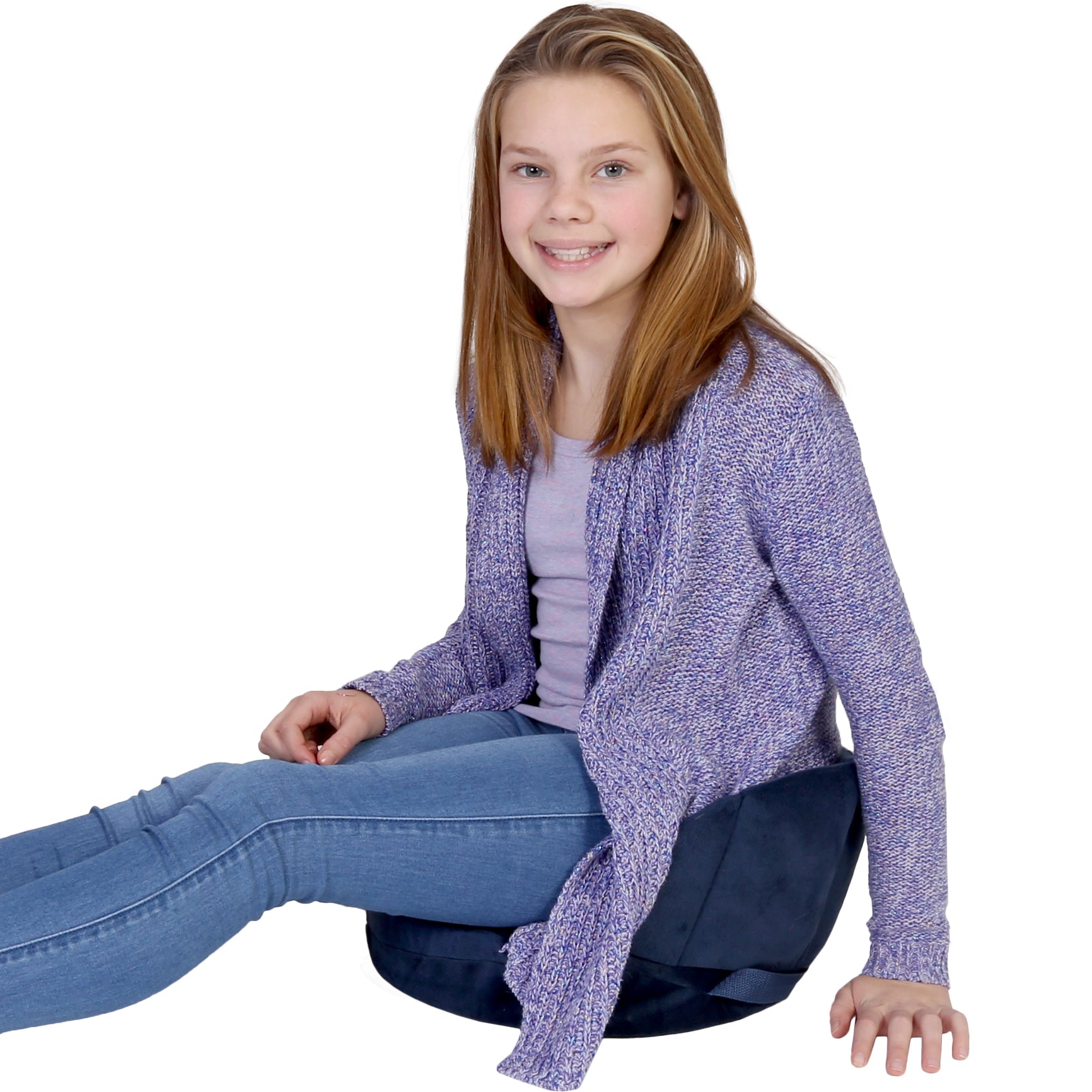 Girl using the Boundary Wiggle Seat