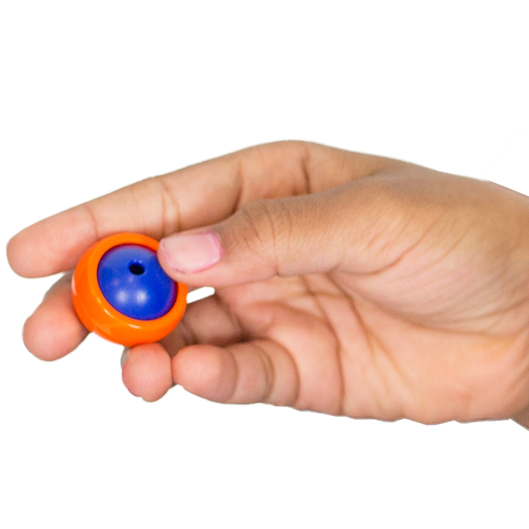 hand holding a Rollease ball