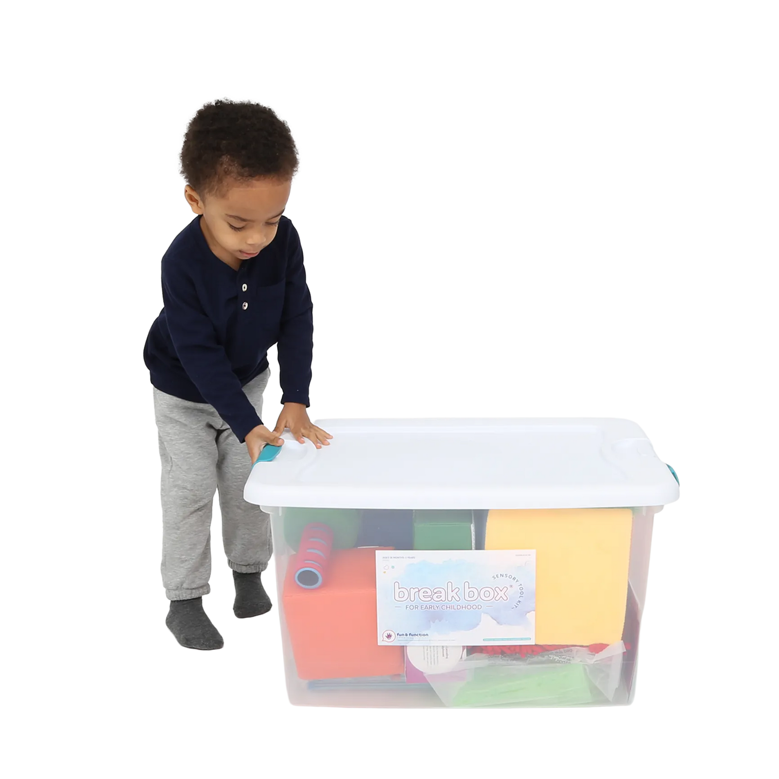 Child opening the Early Childhood Sensory Toolkit™