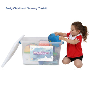 Girl using the Early Childhood Sensory Toolkit
