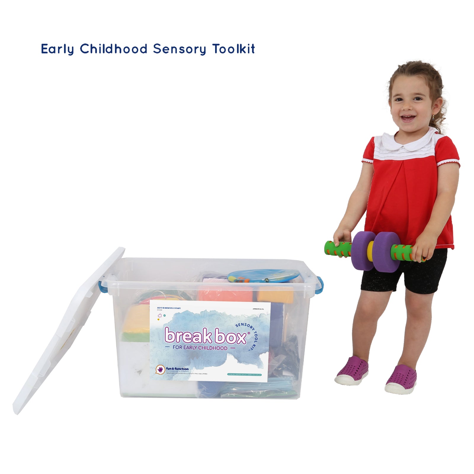 Girl using the Early Childhood Sensory Toolkit