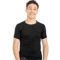 Boy smiling while wearing the Sens-ational Hug Tee - Short Sleeves
