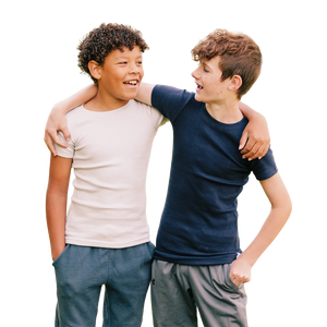 Ribbed Hug Tee, Short and Long Sleeves