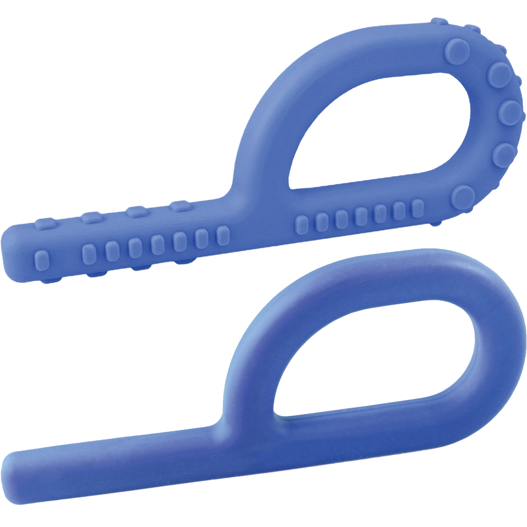 blue Chewies, 1 smooth and 1 textured