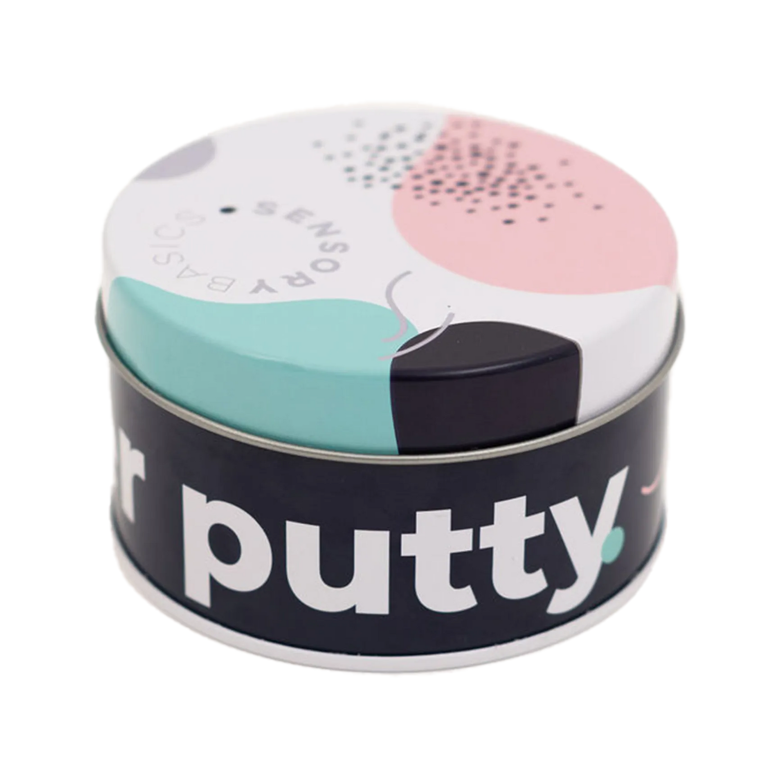 Closed tin of Sensory Basics Glitter Putty