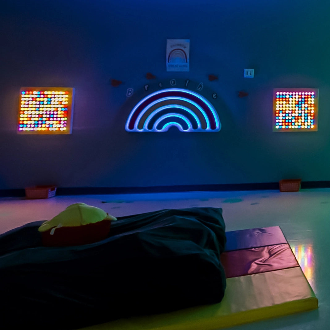 Interactive Light Up Rainbow Panel