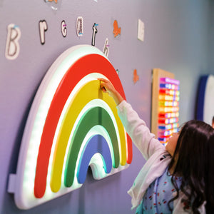 Interactive Light Up Rainbow Panel