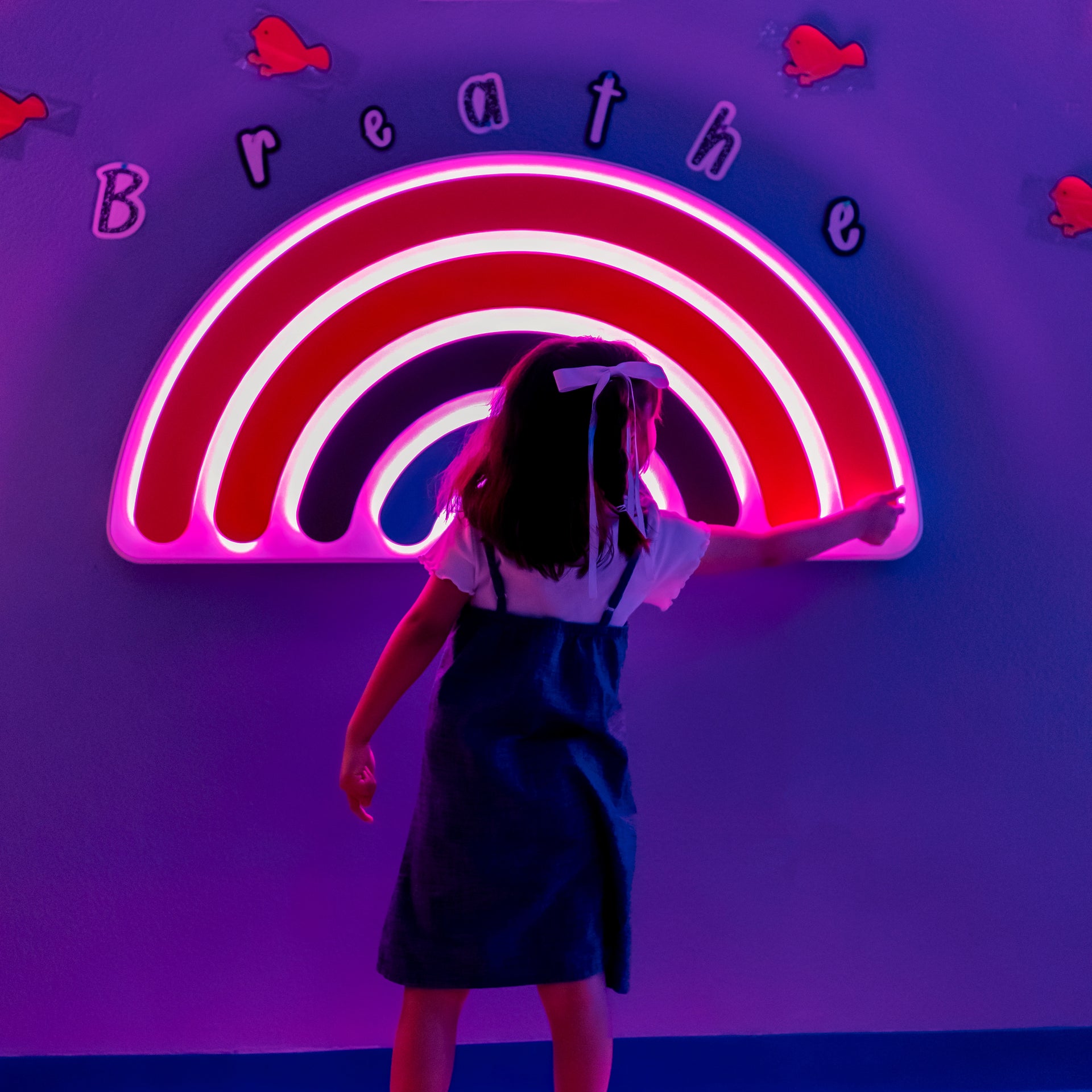 Interactive Light Up Rainbow Panel