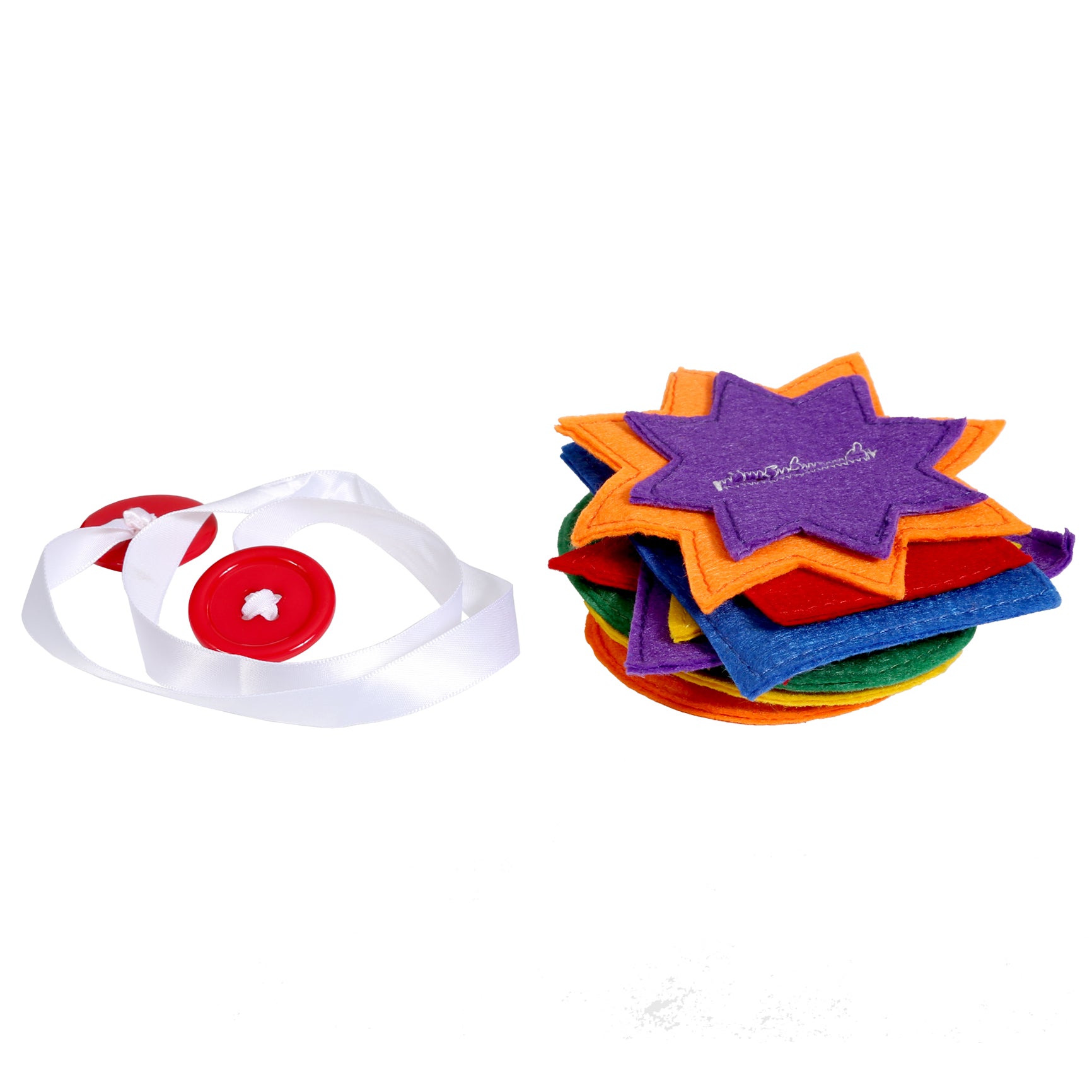 ribbon, 12 shapes and 26 cards