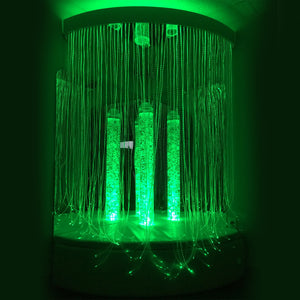 Sensory Cocoon with calming green LED lights, fiber optics and bubble tubes