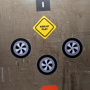 parts of Sensory Pathway Decals construction zone