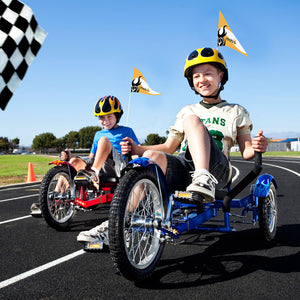 two boys smiling while using the Mobo Tritons