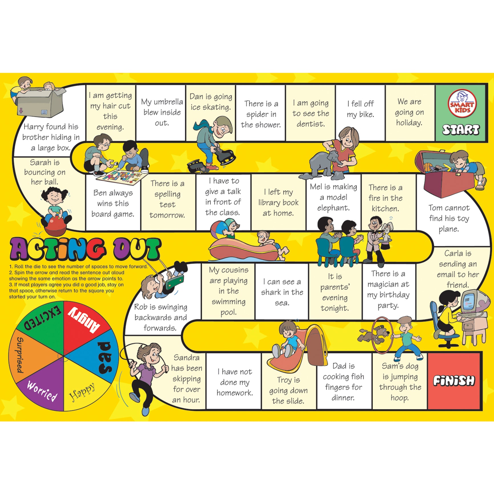 Social Skills Board Games - Acting out