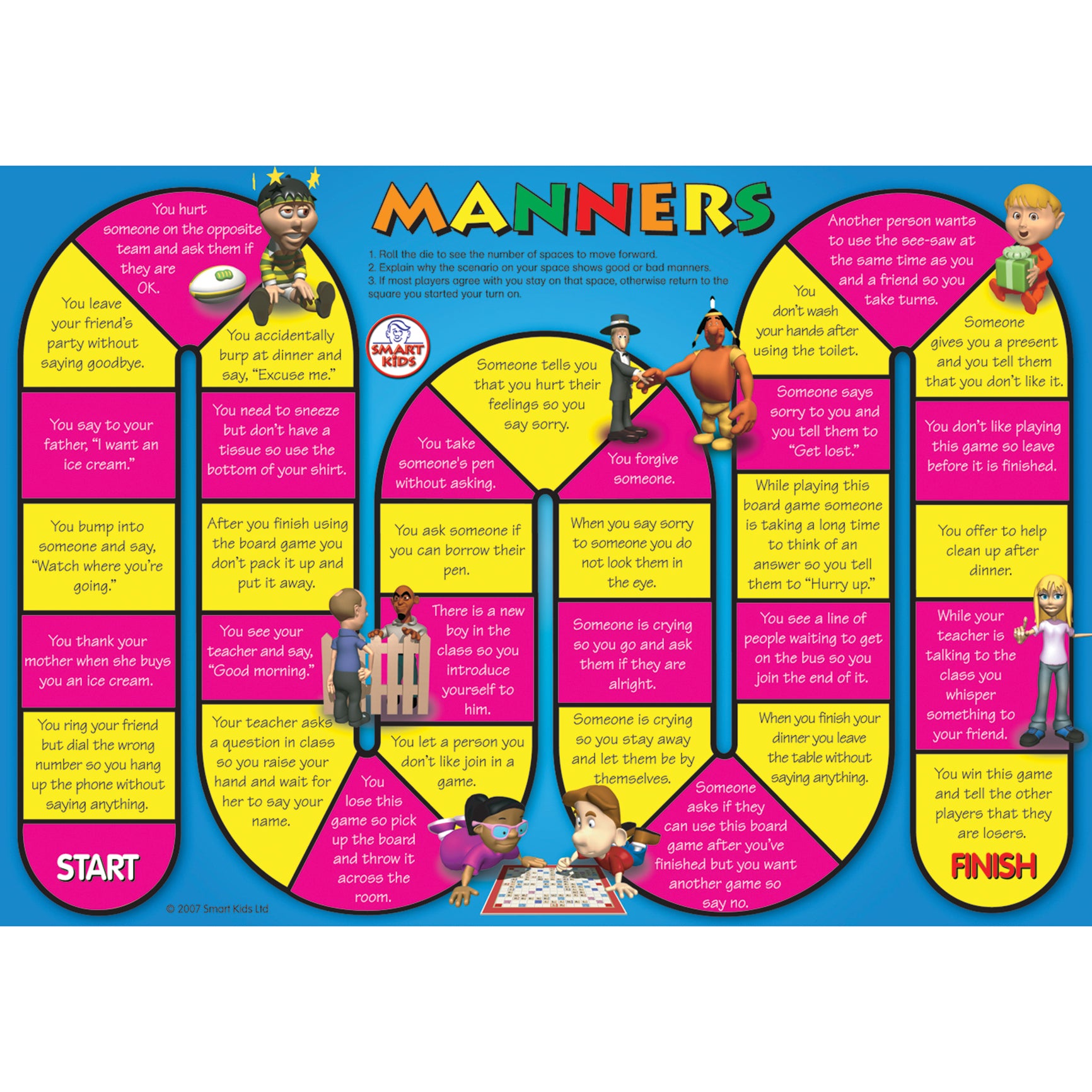 Social Skills Board Games - Manners