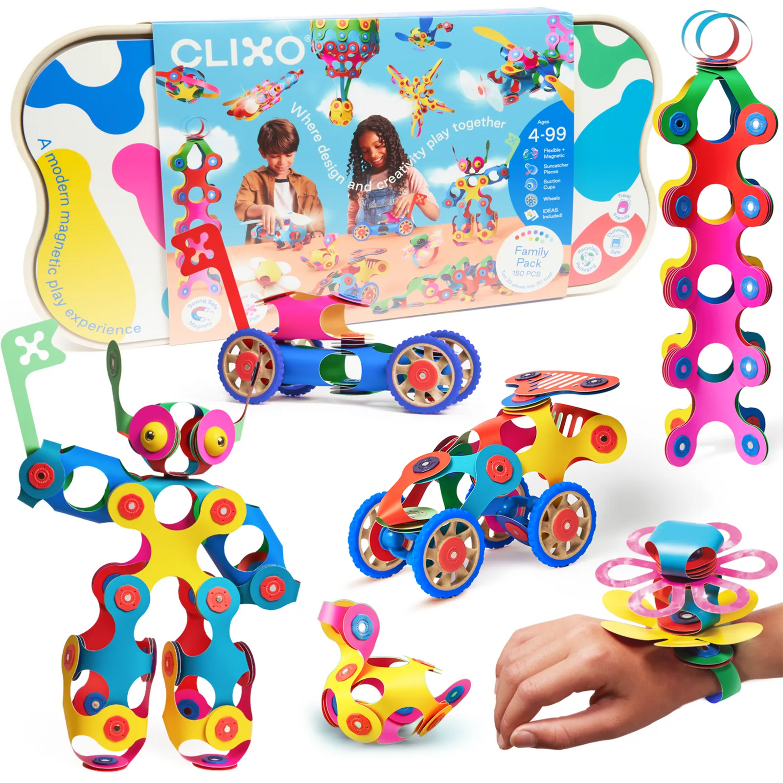 Clixo Creation Station with the box behind it