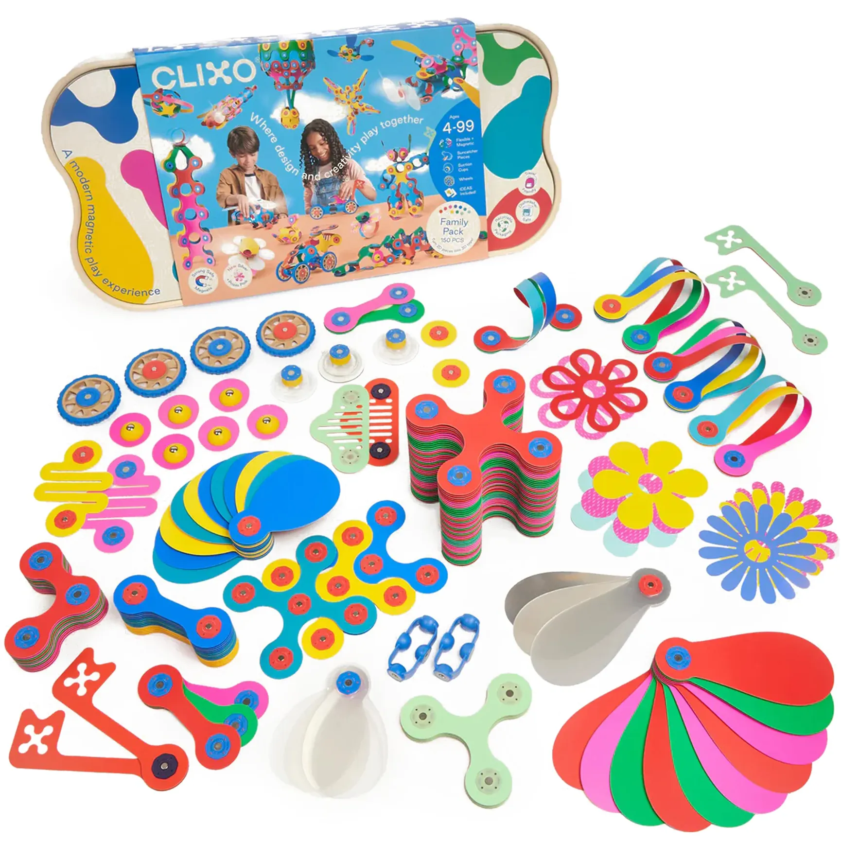 Parts that are included in the Clixo Creation Station - Small