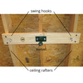 Multi-Point Ceiling Swing Suspension Kit™ - Distressed Wood
