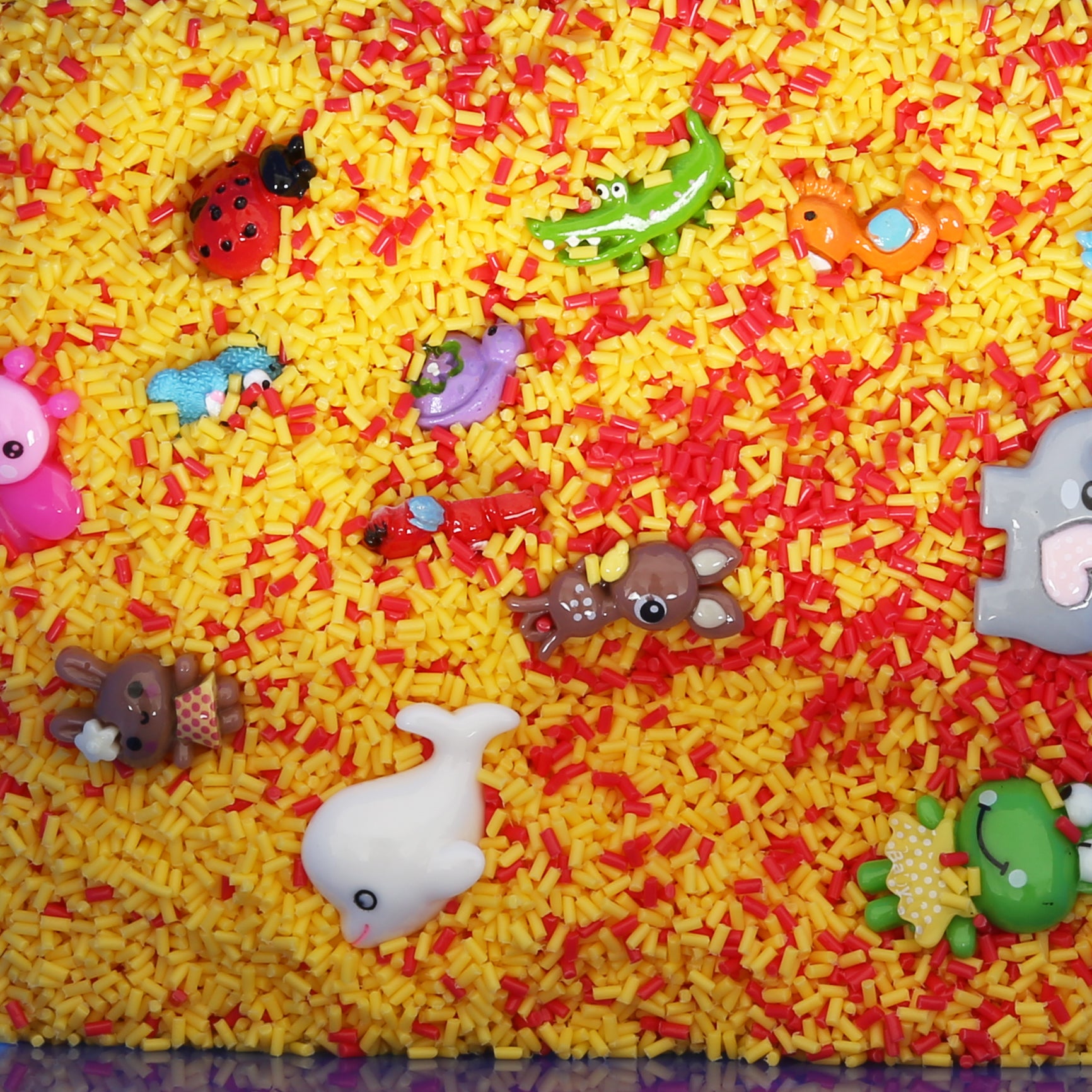 sensory pebblets and fifteen animal pieces