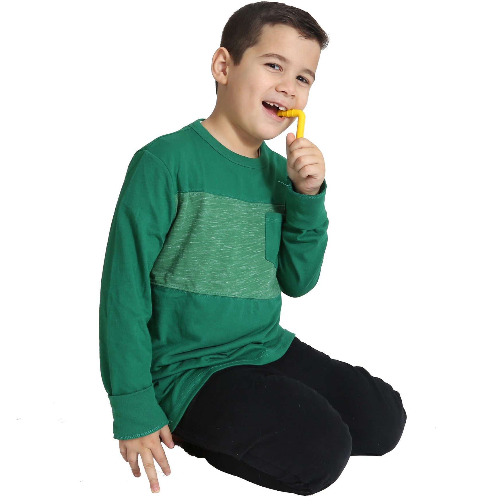 Boy with a yellow CheweL